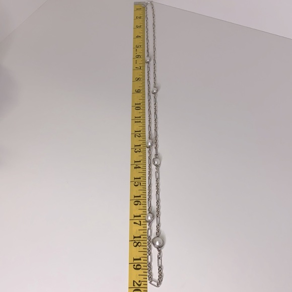 David Yurman Pearl Sterling Necklace Chain - Picture 10 of 16